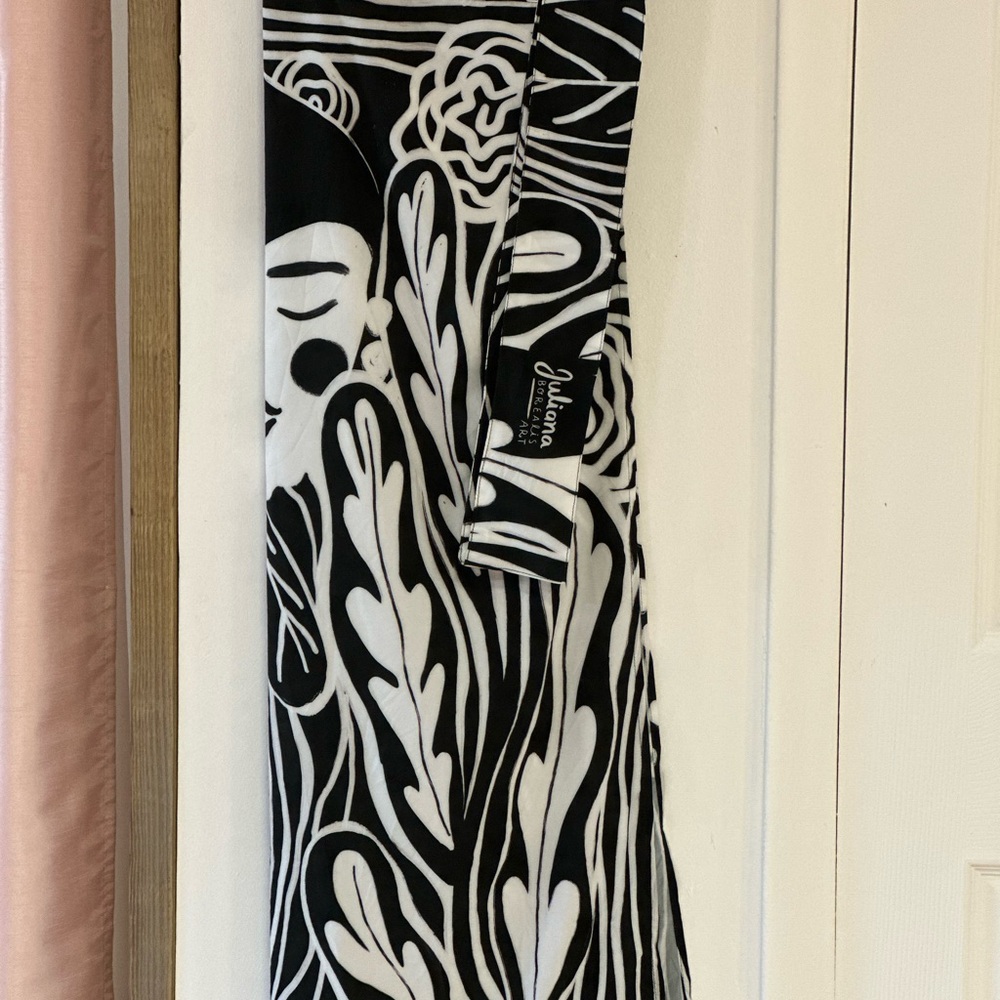 Black and White Patterned Dress